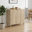 Vidaxl dressoir sonoma eiken 89 x 34,5 x 80 cm bewerkt hout