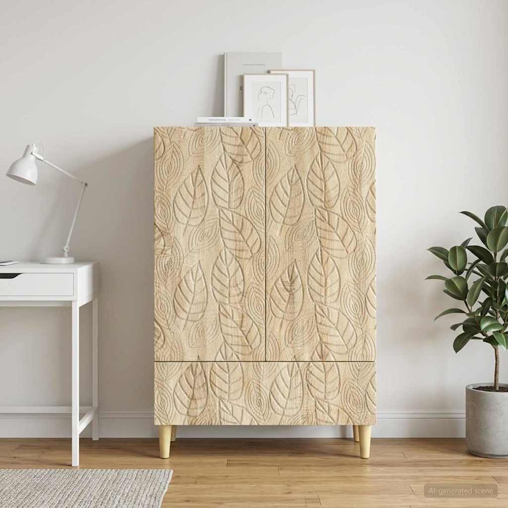 Vidaxl dressoir sonoma eiken 66 x 34,5 x 95 cm bewerkt hout
