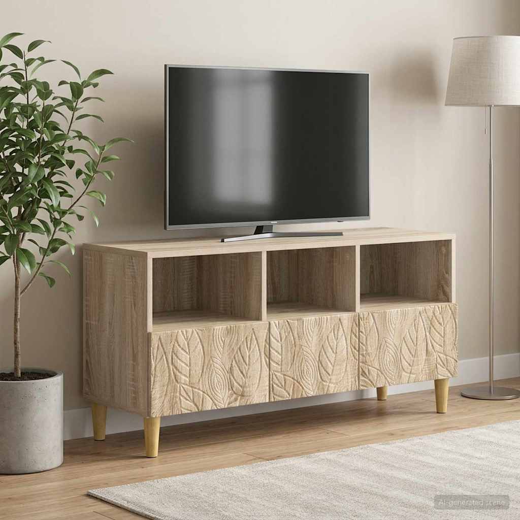 Vidaxl tv-kast 102 x 34,5 x 50 cm sonoma eiken bewerkt hout