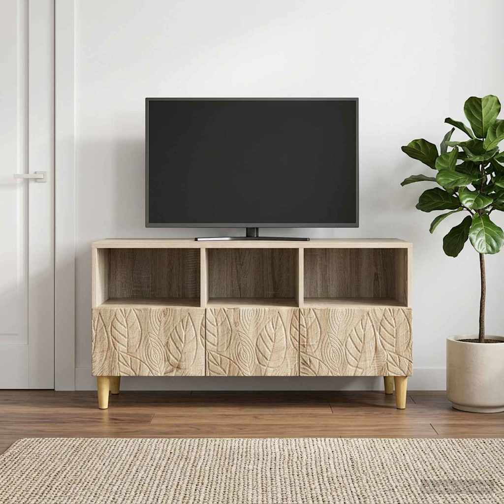 Vidaxl tv-kast 102 x 34,5 x 50 cm sonoma eiken bewerkt hout