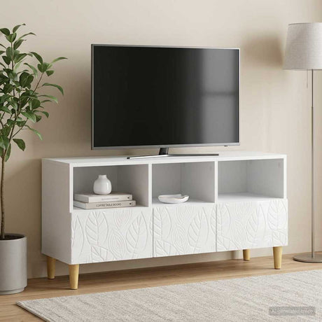 Vidaxl tv-kast 102 x 34,5 x 50 cm hoogglans wit bewerkt hout