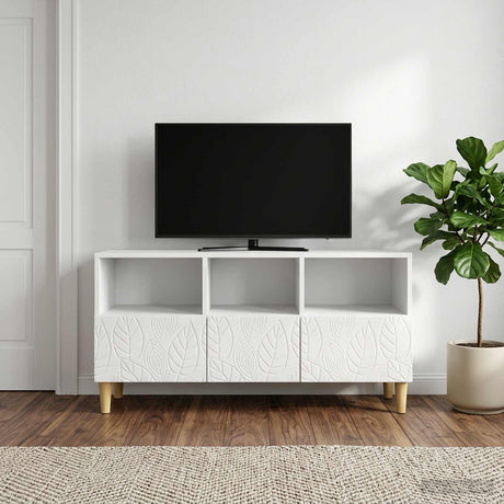 Vidaxl tv-kast 102 x 34,5 x 50 cm hoogglans wit bewerkt hout
