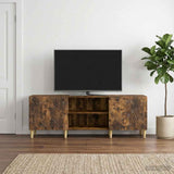 Vidaxl tv-kast 150 x 31 x 50 cm gerookt eiken bewerkt hout