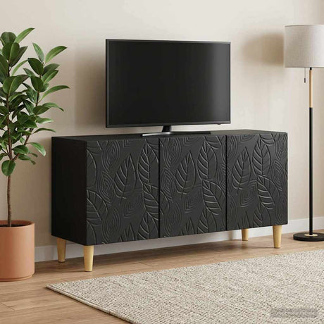 Vidaxl tv-kast 99 x 34,5 x 50 cm zwart bewerkt hout