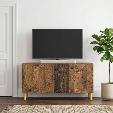 Vidaxl tv-kast 99 x 34,5 x 50 cm oud hout bewerkt hout