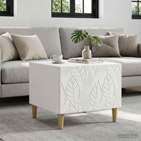 Vidaxl salontafel wit 50 x 49 x 40 cm bewerkt hout
