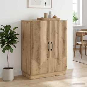 Vidaxl dressoir artisanaal eiken 66 x 34,5 x 87 cm bewerkt hout