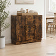 Vidaxl dressoir gerookt eiken 89 x 34,5 x 77 cm bewerkt hout