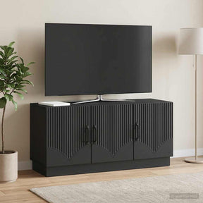 Vidaxl tv-kast zwart 99 x 34,5 x 47 cm bewerkt hout