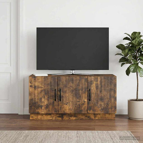 Vidaxl tv-kast gerookt eiken 99 x 34,5 x 47 cm bewerkt hout