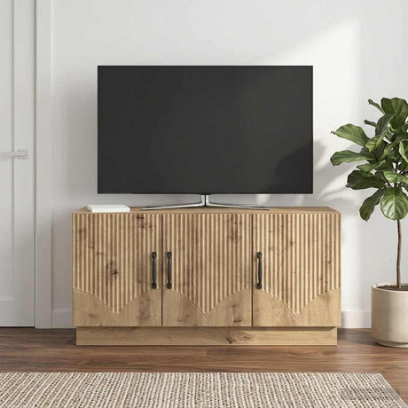 Vidaxl tv-kast 99 x 34,5 x 47 cm artisanaal eiken bewerkt hout