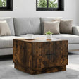 Vidaxl salontafel gerookt eiken 49 x 50 x 37 cm bewerkt hout