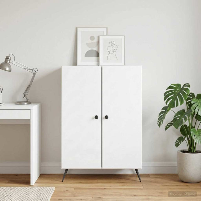 Vidaxl dressoir wit 66 x 34,5 x 90 cm bewerkt hout