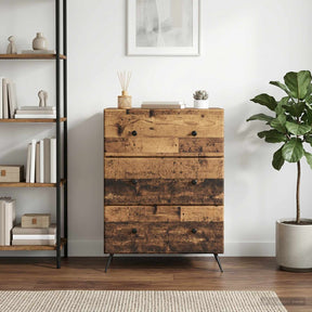 Vidaxl ladenkast 66 x 34,5 x 90 cm bewerkt hout oud hout