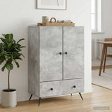 Vidaxl dressoir betongrijs 66 x 34,5 x 95 cm bewerkt hout
