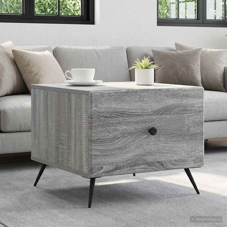 Vidaxl salontafel grijs sonoma 49 x 50 x 40 cm bewerkt hout