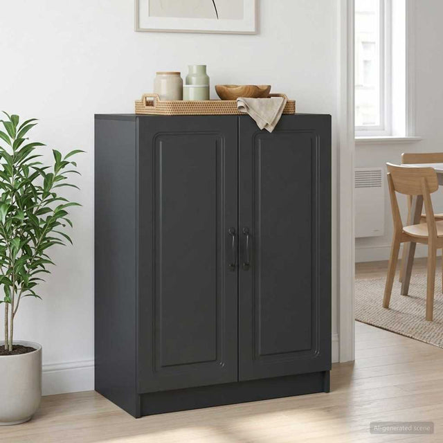 Vidaxl dressoir zwart 66 x 34,5 x 87 cm bewerkt hout