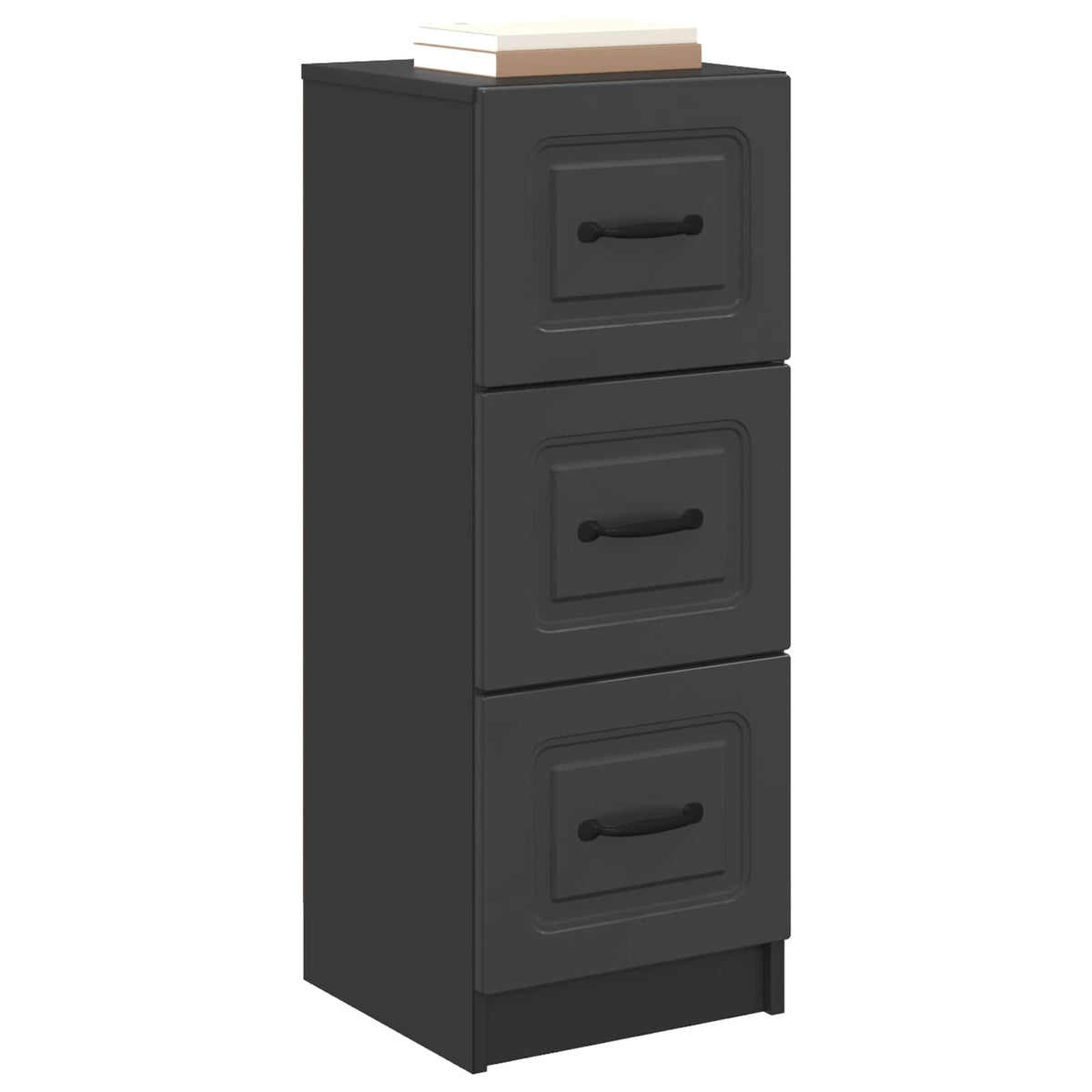 Vidaxl ladenkast zwart 33 x 34,5 x 87 cm bewerkt hout