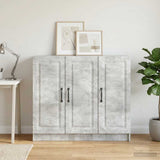 Vidaxl dressoir betongrijs 89 x 34,5 x 77 cm bewerkt hout