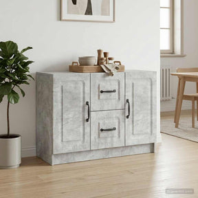 Vidaxl dressoir betongrijs 89 x 34,5 x 57 cm bewerkt hout