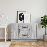 Vidaxl dressoir grijs sonoma 89 x 34,5 x 57 cm bewerkt hout
