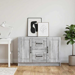 Vidaxl dressoir grijs sonoma 89 x 34,5 x 57 cm bewerkt hout