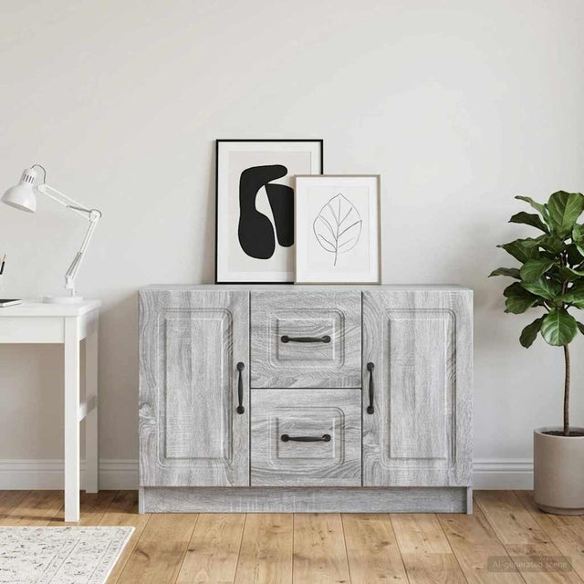 Vidaxl dressoir grijs sonoma 89 x 34,5 x 57 cm bewerkt hout