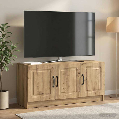 Vidaxl tv-kast 99 x 34,5 x 47 cm artisanaal eiken bewerkt hout