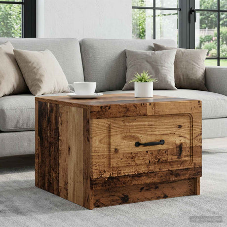 Vidaxl salontafel oud hout 49 x 50 x 37 cm bewerkt hout