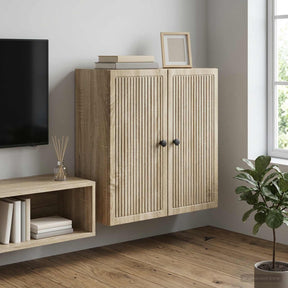 Vidaxl wandkast sonoma eiken 59 x 31 x 60 cm bewerkt hout