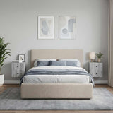 Vidaxl wandbeugel bedkast 2 st grijs sonoma 33 x 34,5 x 40 cm