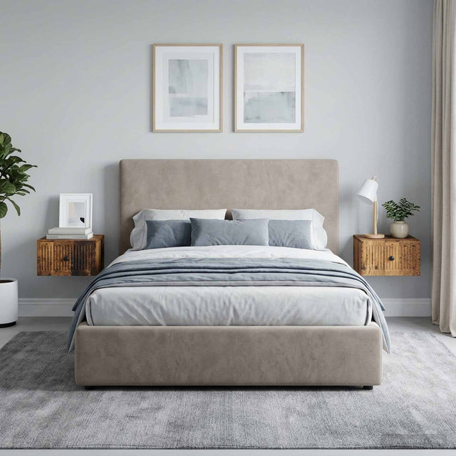 Vidaxl wandbeugel bedkast 2 st oud hout 33 x 34,5 x 40 cm bewerkt hout