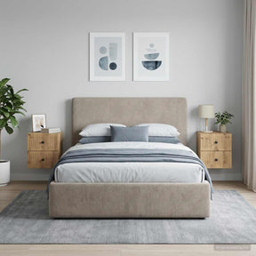Vidaxl wandbeugel bedkast 2 st artisanaal eiken 33 x 34,5 x 40 cm