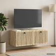 Vidaxl wandbeugel tv-kast sonoma eiken 78,5 x 31 x 30 cm bewerkt hout