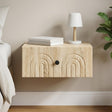 Vidaxl wandbeugel bedkast sonoma eiken 49 x 34,5 x 20 cm bewerkt hout