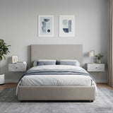 Vidaxl wandbeugel bedkast 2 st betongrijs 49 x 34,5 x 20 cm