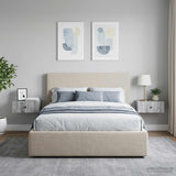 Vidaxl wandbeugel bedkast 2 st grijs sonoma 49 x 34,5 x 20 cm