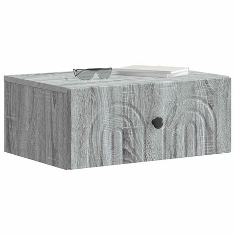 Vidaxl wandbeugel bedkast 2 st grijs sonoma 49 x 34,5 x 20 cm