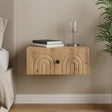 Vidaxl wandbeugel bedkast artisanaal eiken 49 x 34,5 x 20 cm