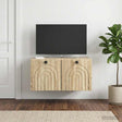 Vidaxl wandbeugel tv-kast sonoma eiken 59,5 x 41 x 30 cm bewerkt hout