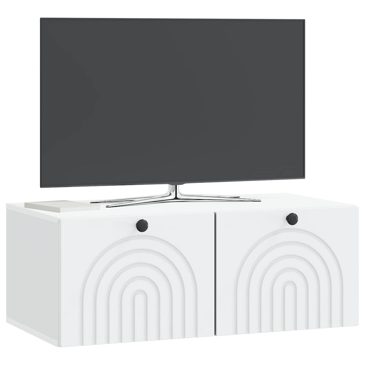 Vidaxl wandbeugel tv-kast wit 78,5 x 41 x 30 cm bewerkt hout