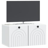 Vidaxl wandbeugel tv-kast wit 59,5 x 31 x 30 cm bewerkt hout
