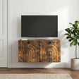 Vidaxl wandbeugel tv-kast gerookt eiken 59,5 x 31 x 30 cm bewerkt hout