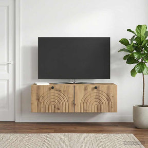 Vidaxl wandbeugel tv-kast 98 x 31 x 30 cm artisanaal eiken