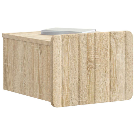 Vidaxl wandbeugel bedkast 2 st sonoma eiken 33 x 34,5 x 24 cm