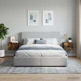 Vidaxl wandbeugel bedkast 2 st gerookt eiken 33 x 34,5 x 24 cm