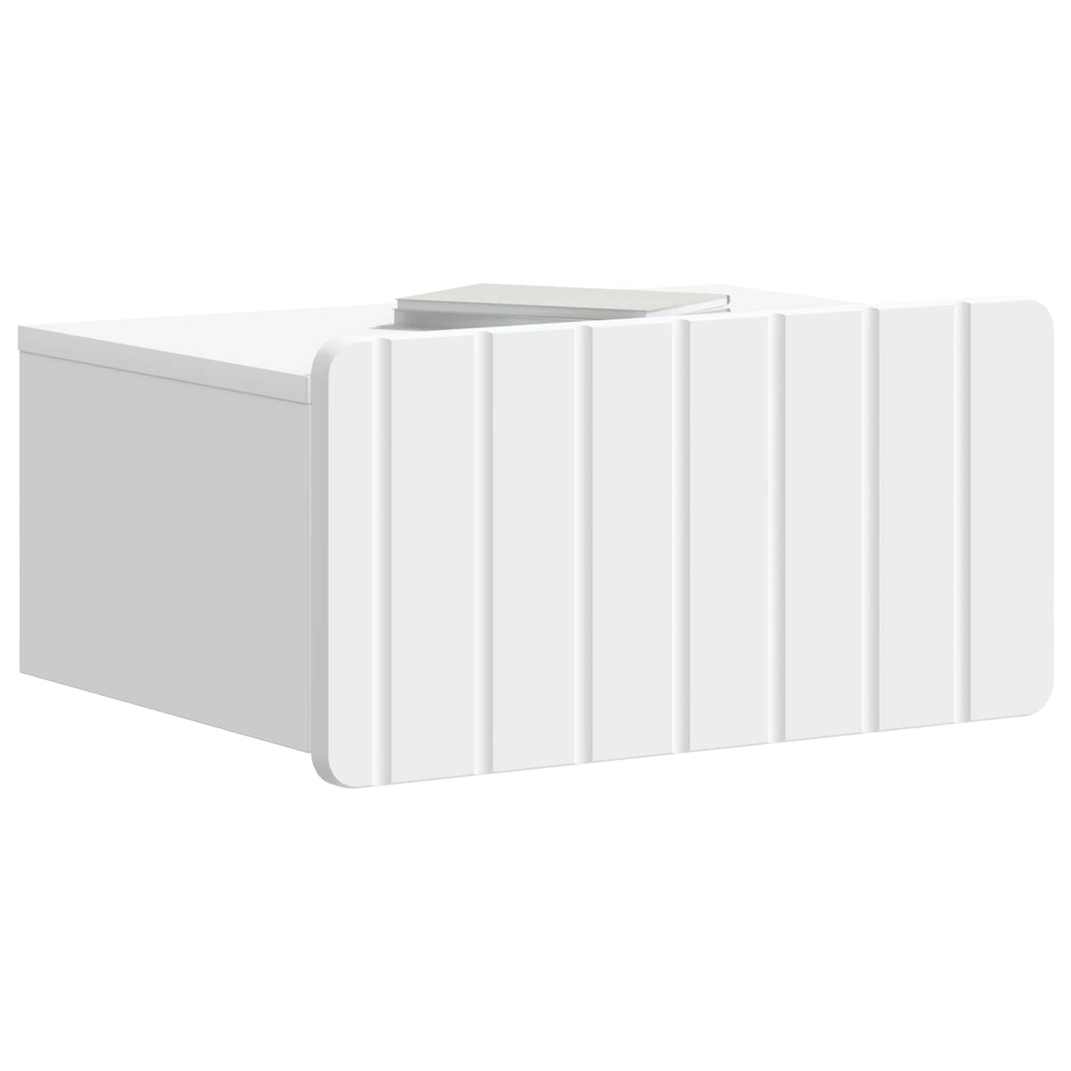 Vidaxl wandbeugel bedkast met lade wit 49 x 34,5 x 24 cm bewerkt hout