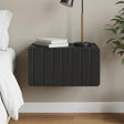 Vidaxl wandbeugel bedkast zwart 49 x 34,5 x 24 cm bewerkt hout