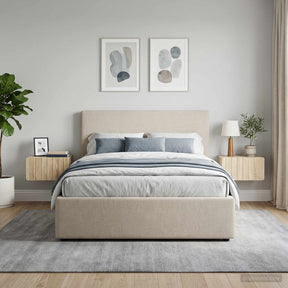 Vidaxl wandbeugel bedkast 2 st sonoma eiken 49 x 34,5 x 24 cm