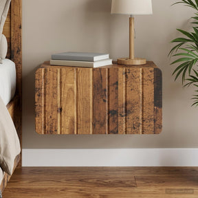 Vidaxl wandbeugel bedkast oud hout 49 x 34,5 x 24 cm bewerkt hout